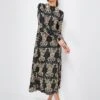 Tiger Tiles Black Drifter Dress