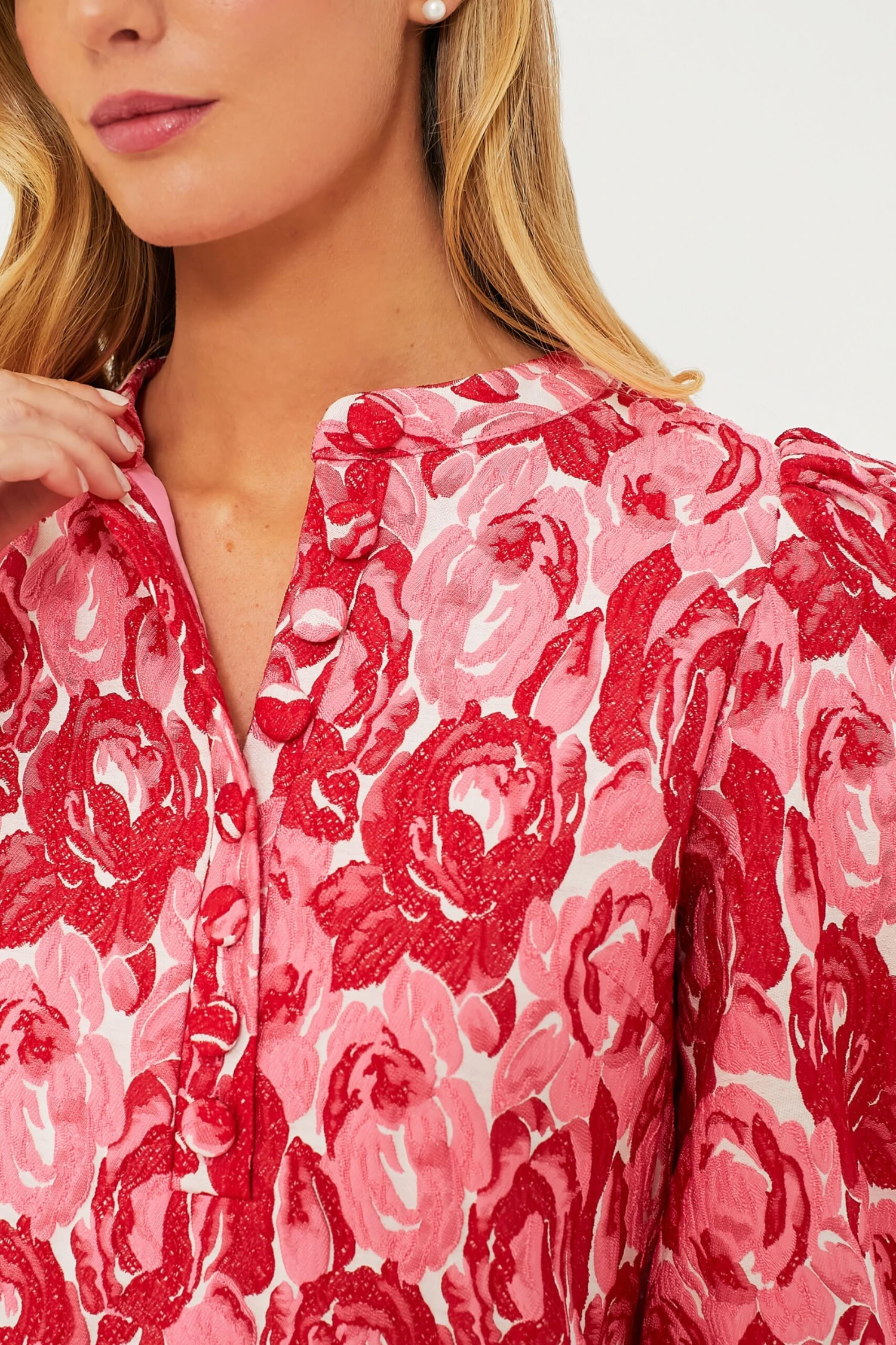 Rose Jacquard Samantha Dress - Image 5