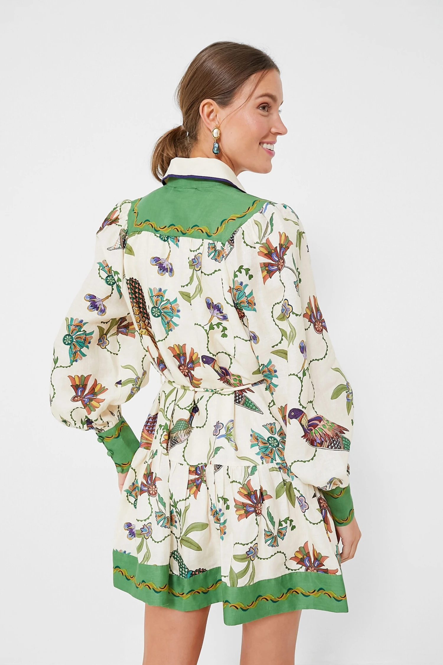 Multi Birdie Mini Dress - Image 4