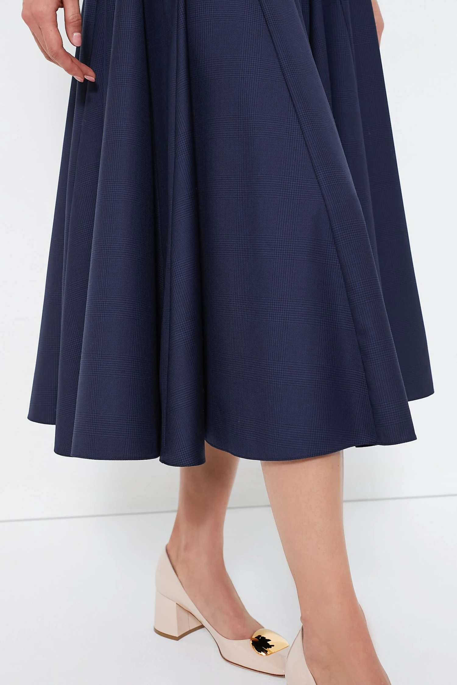 Navy And Black Marione Prince Of Wales Dress - Image 5