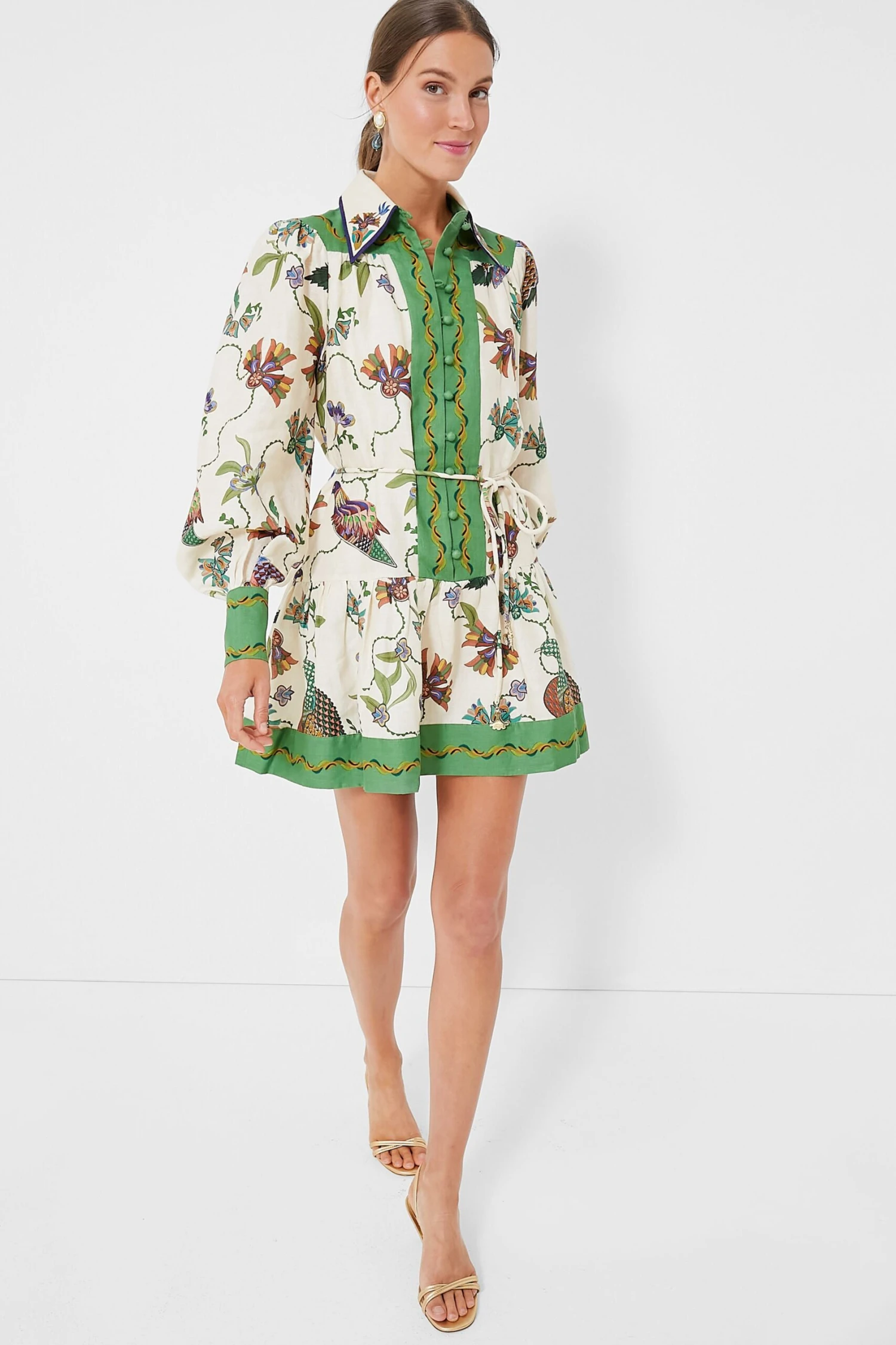 Multi Birdie Mini Dress - Image 7