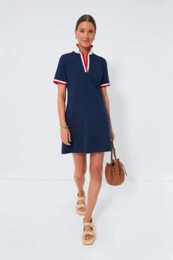 Midnight Navy Hutton Polo Dress