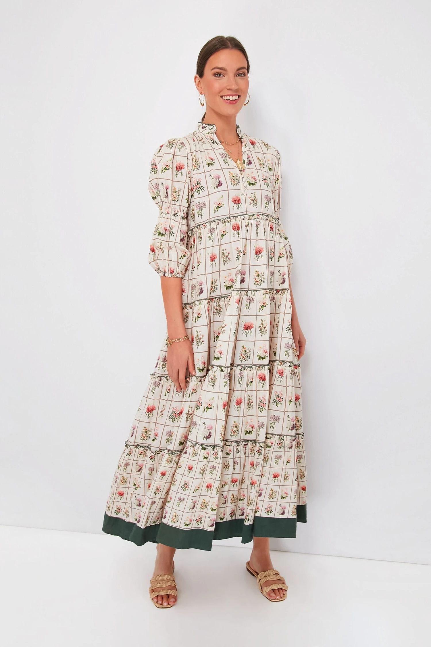 Exclusive Vintage Stamp Emily Maxi Dress