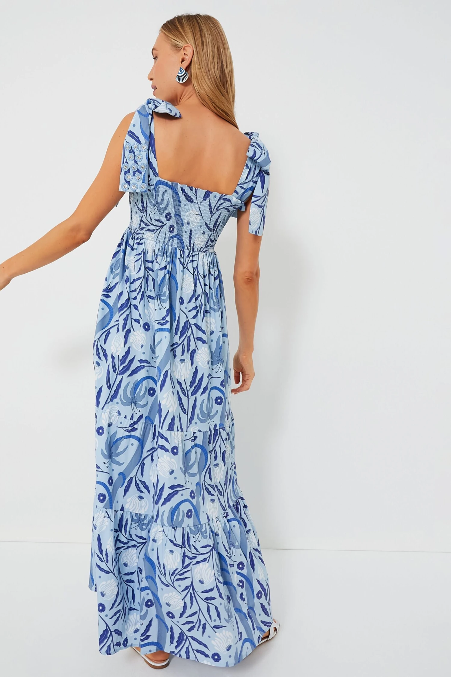 Botanical Blues Kelly Dress - Image 4
