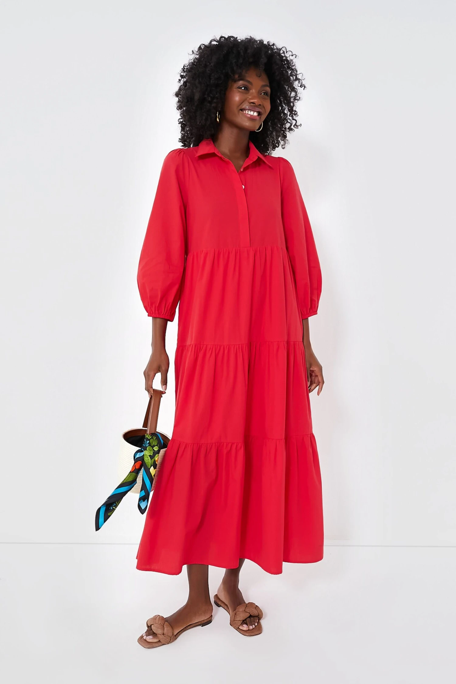 Hibiscus Red Mabel Maxi Dress - Image 6