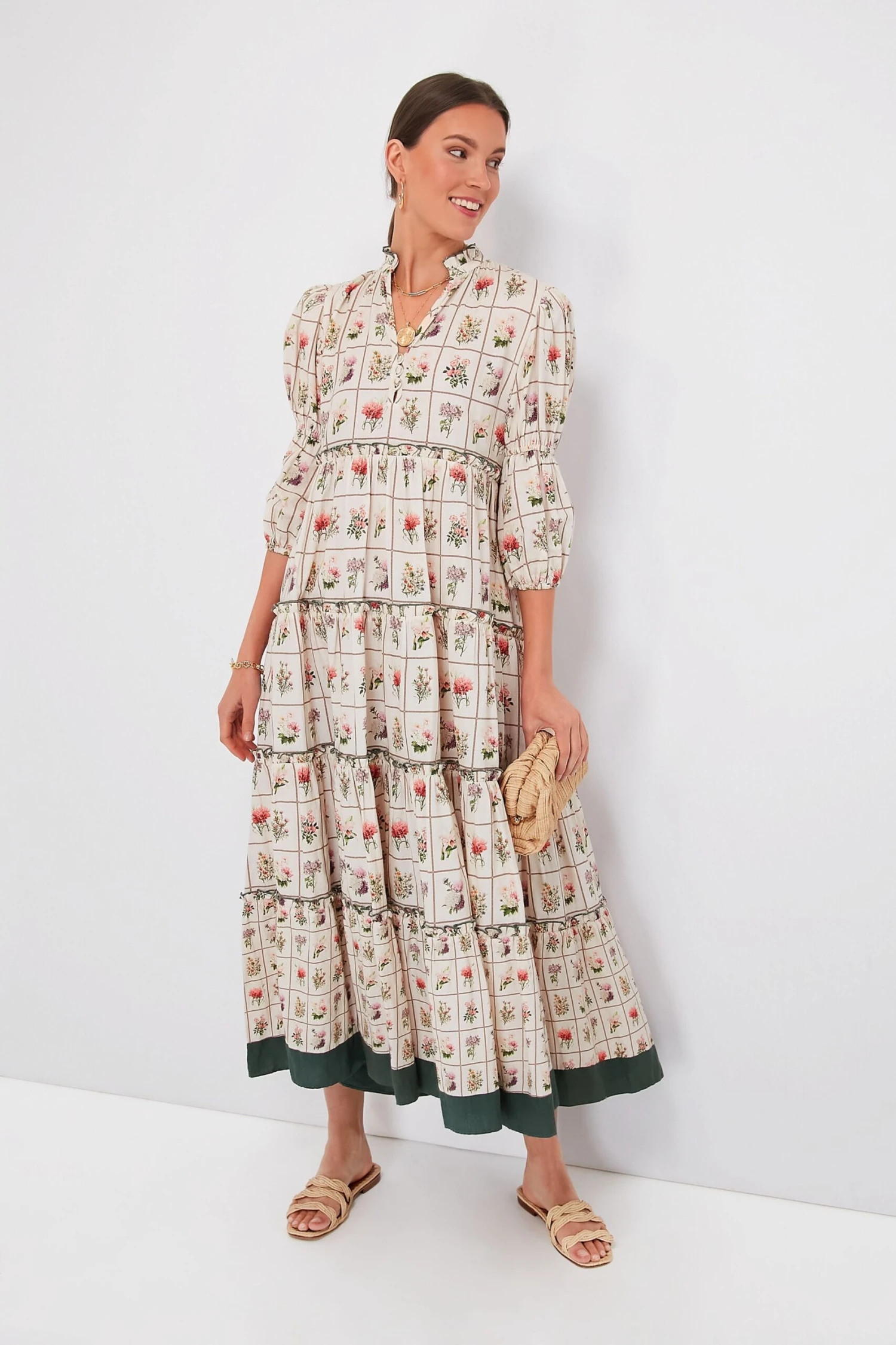 Exclusive Vintage Stamp Emily Maxi Dress - Image 3