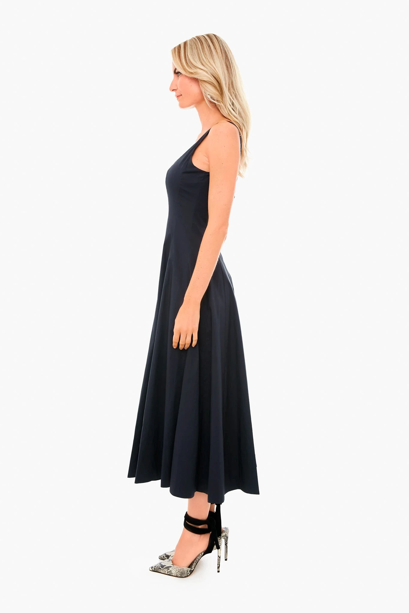 Staud Black Wells Dress - Image 3