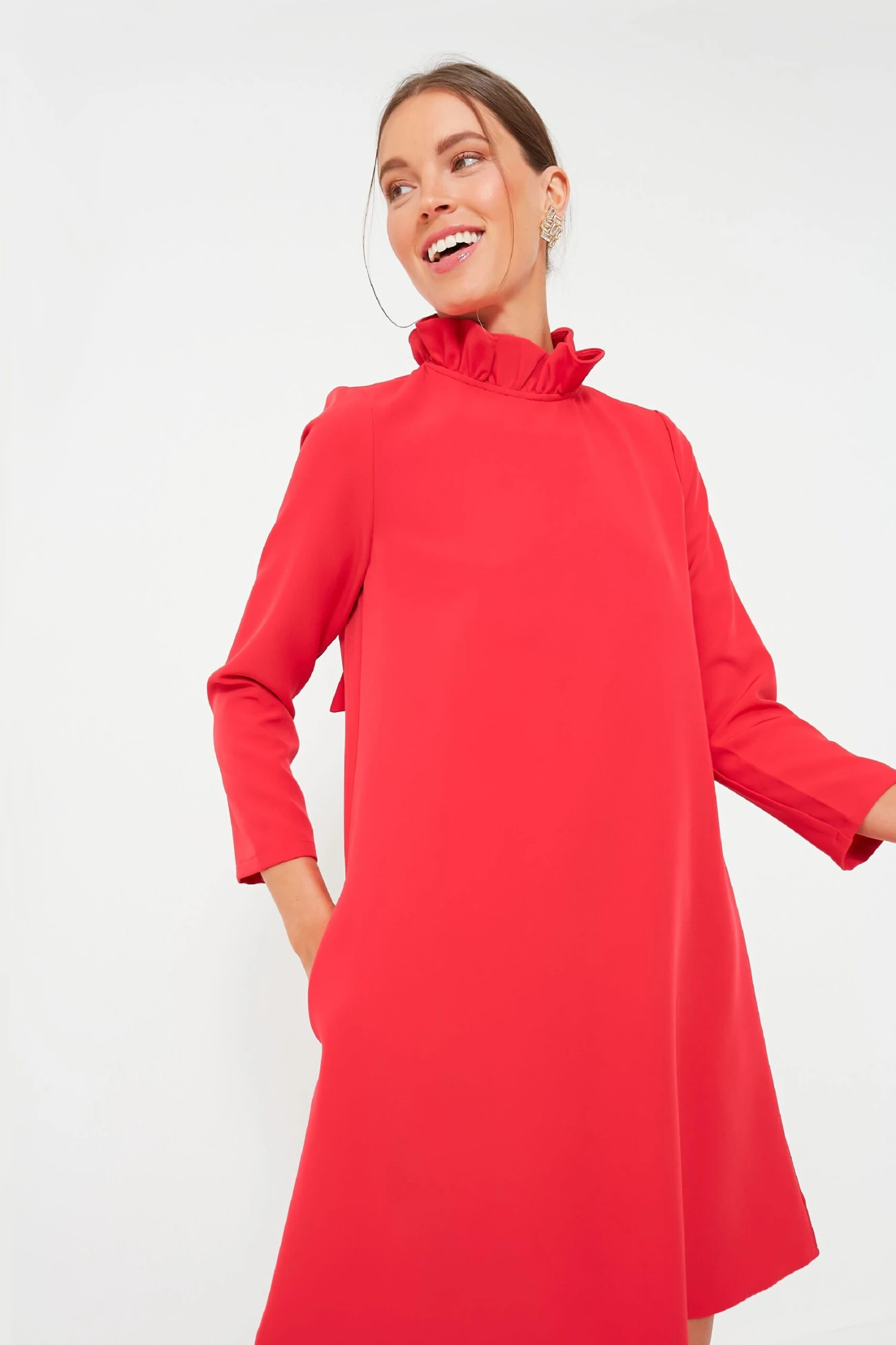 Poppy Red Daphne Dress - Image 3
