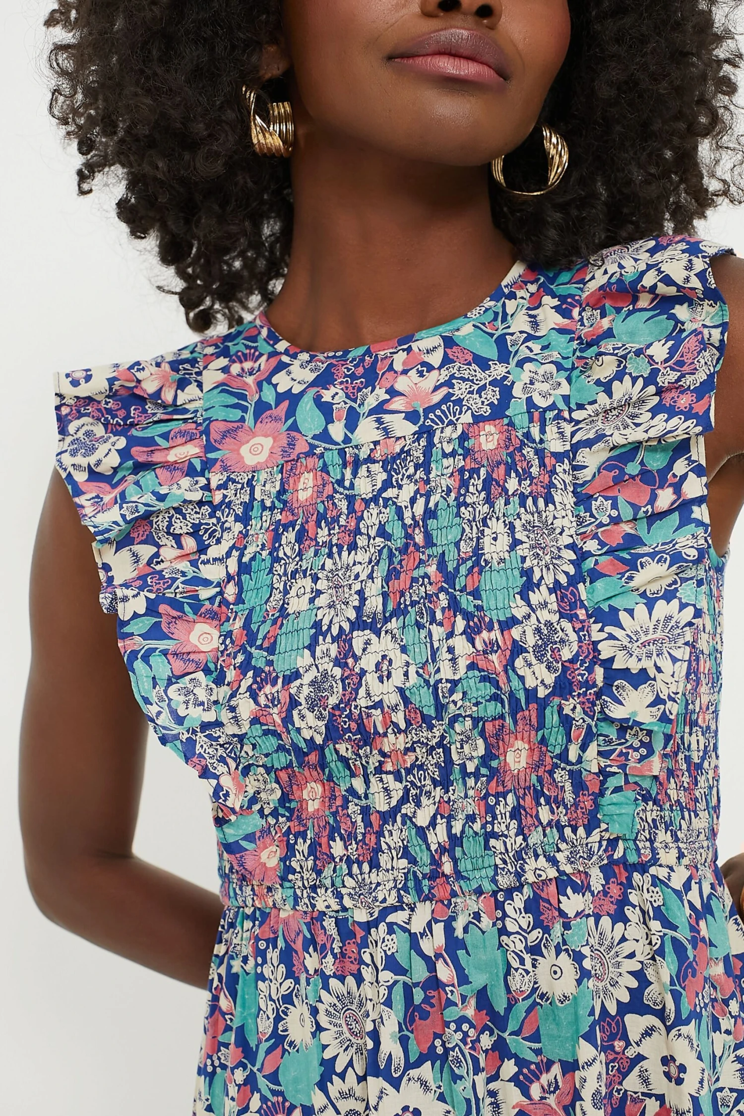 Exclusive Blue Anna's Wild Garden Iris Dress - Image 5