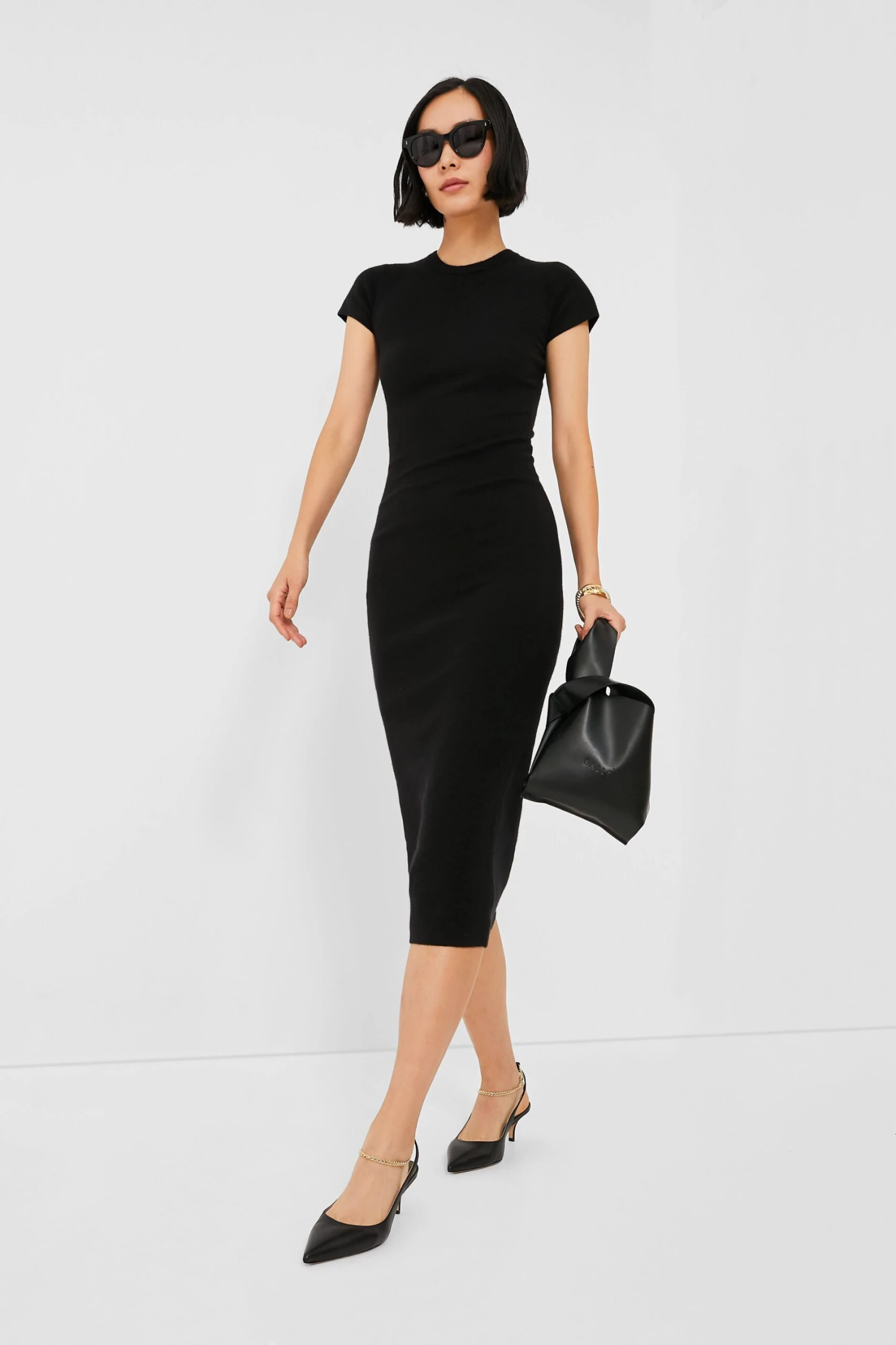 Black T-Shirt Maxi Dress - Image 2