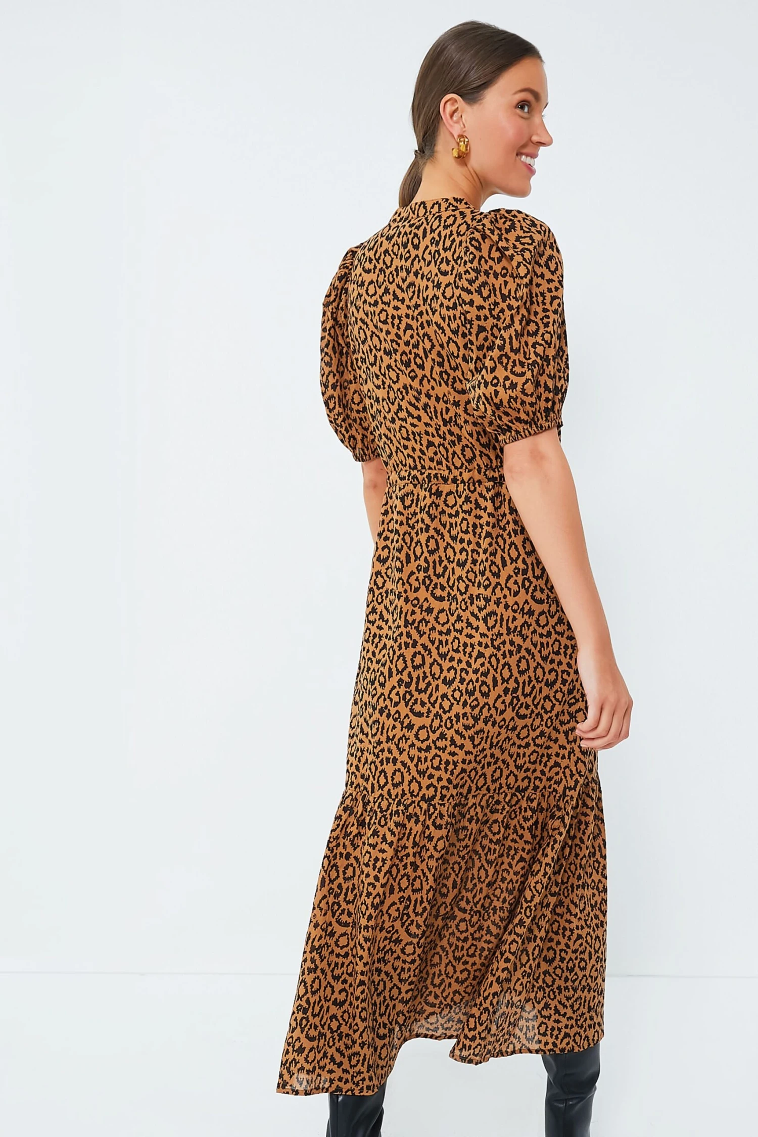 Vintage Leopard Organic Lucy Dress - Image 4