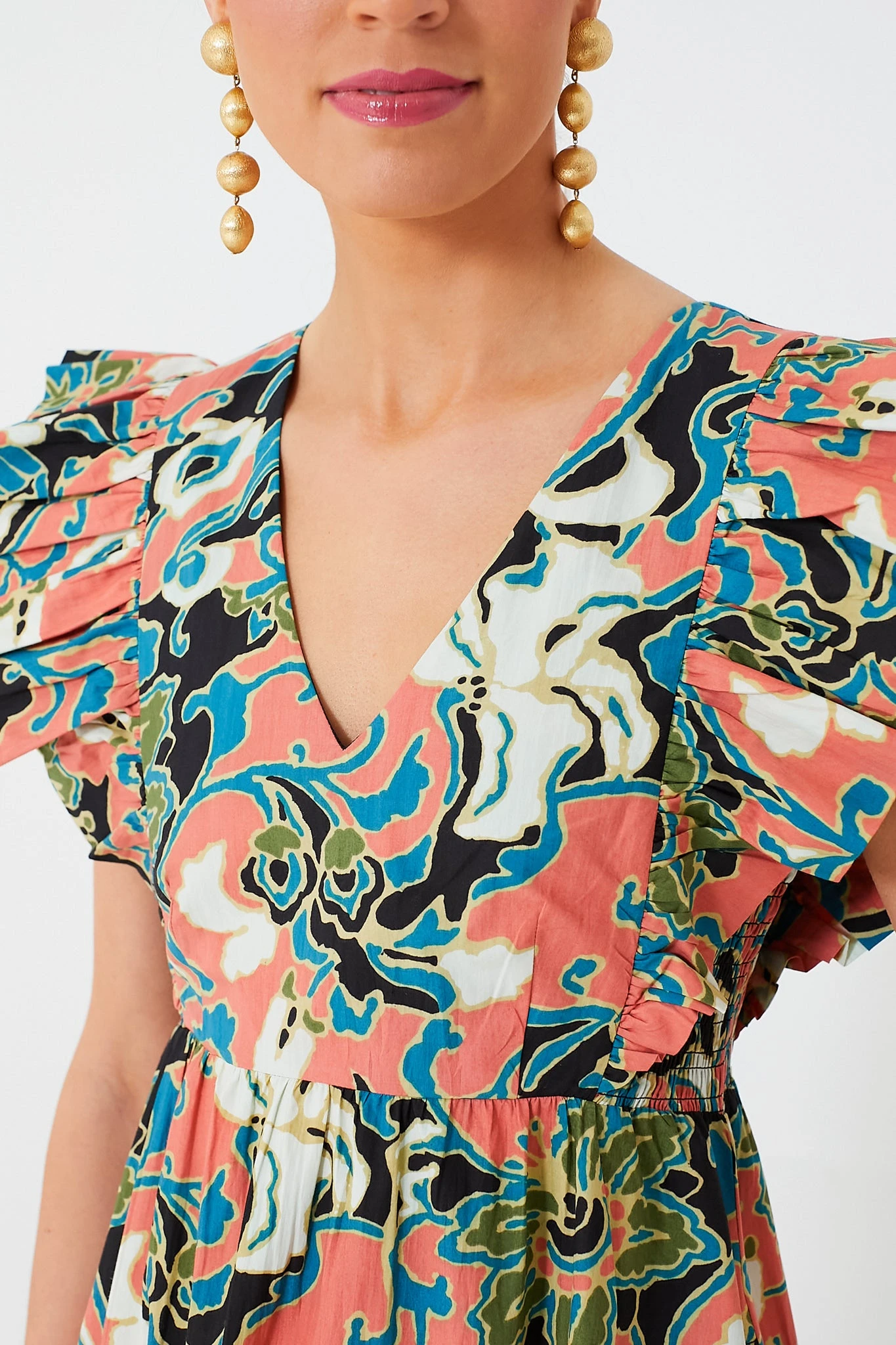 Gypsy Bloom Barbara Printed Midi Dress - Image 5