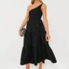 Black Milada Midi Dress