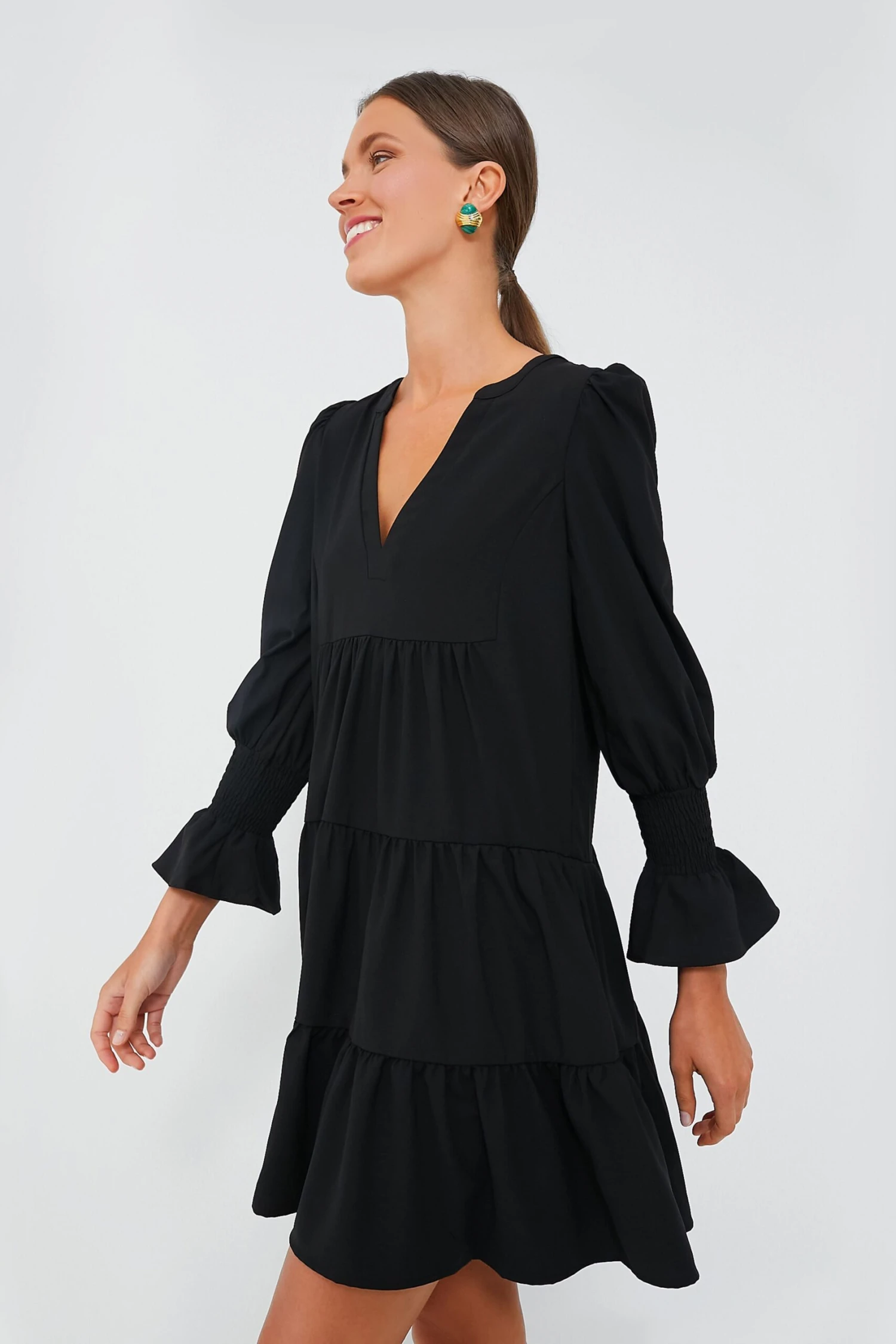Black Crepe Kenzo Dress - Image 3