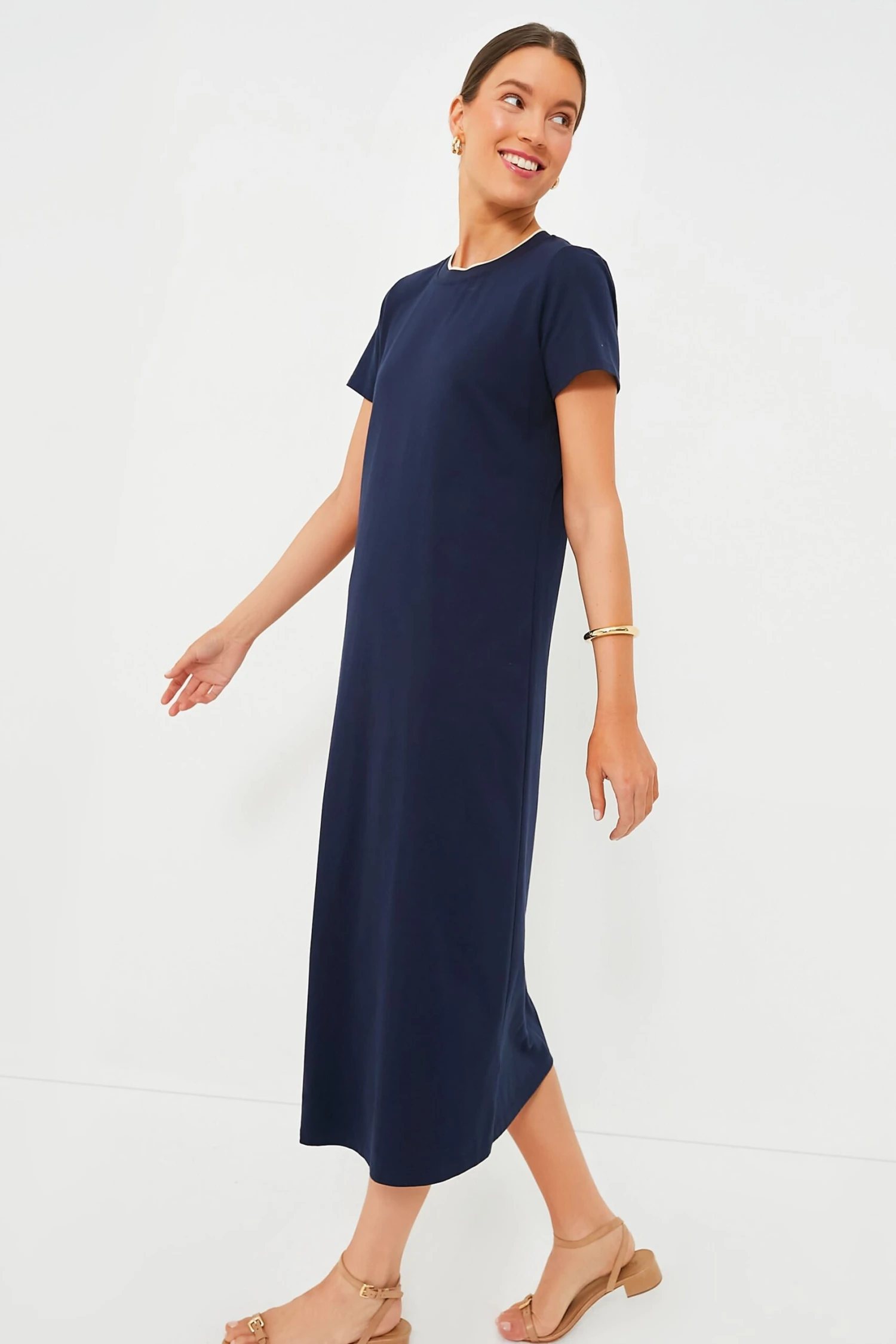 Navy Colbie Knit Maxi Dress - Image 3