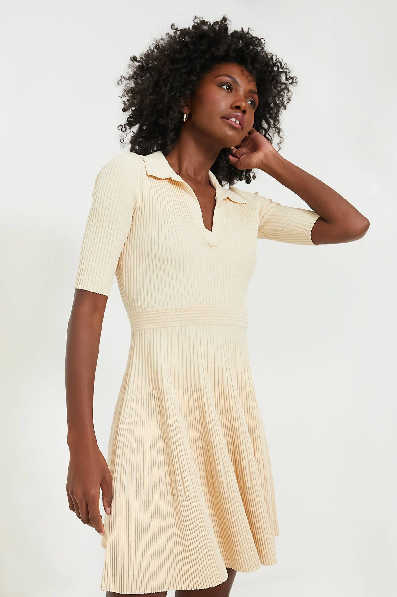 Almond Patricia Polo Mini Dress - Image 2