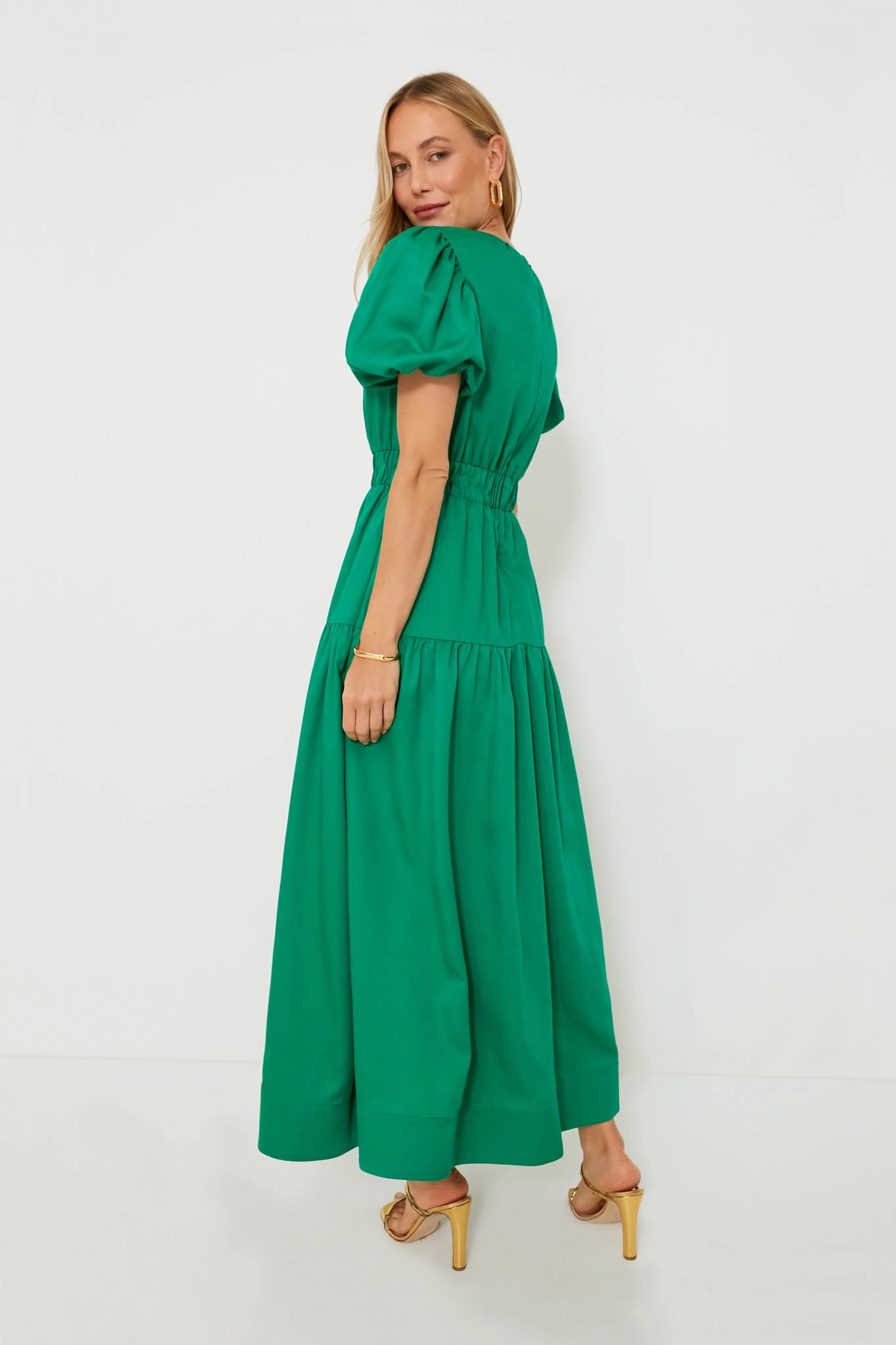 Green Puff Sleeve Ginny Maxi Dress - Image 5